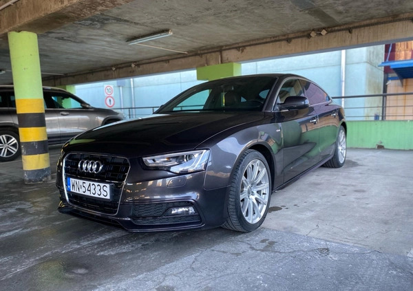 Audi A5 cena 57900 przebieg: 219000, rok produkcji 2013 z Warszawa małe 704